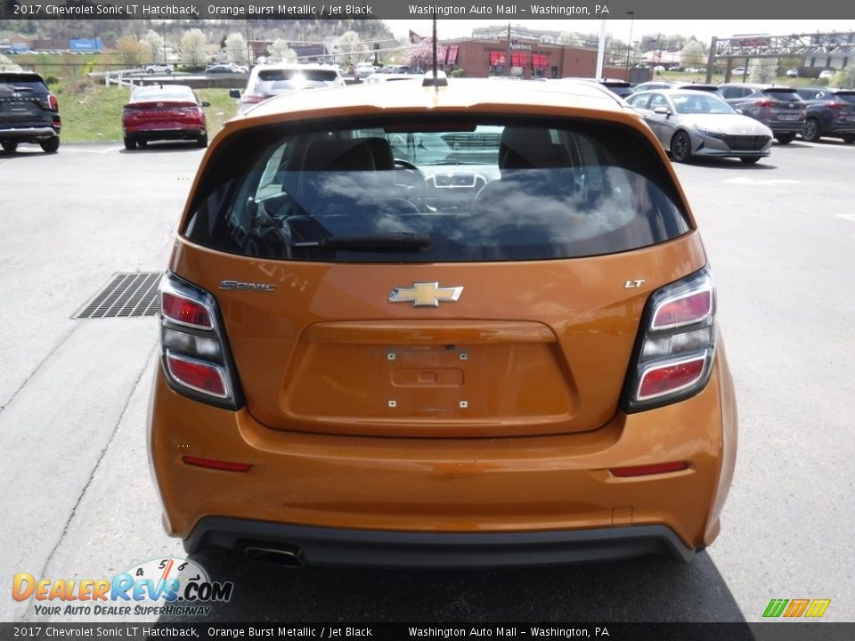 2017 Chevrolet Sonic LT Hatchback Orange Burst Metallic / Jet Black Photo #8
