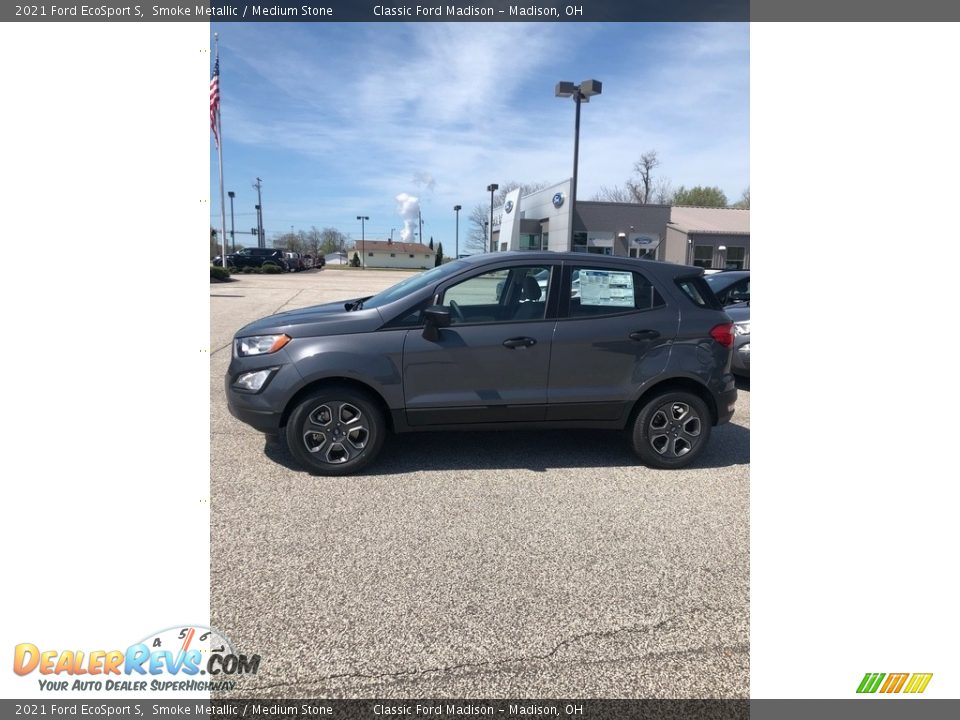 2021 Ford EcoSport S Smoke Metallic / Medium Stone Photo #2