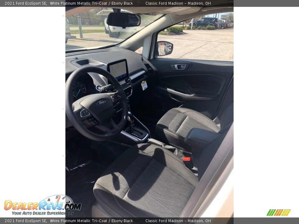 2021 Ford EcoSport SE White Platinum Metallic Tri-Coat / Ebony Black Photo #4