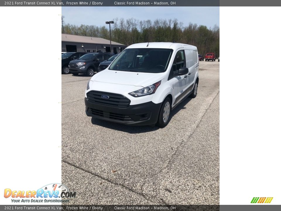 2021 Ford Transit Connect XL Van Frozen White / Ebony Photo #1