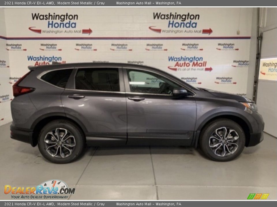 2021 Honda CR-V EX-L AWD Modern Steel Metallic / Gray Photo #1