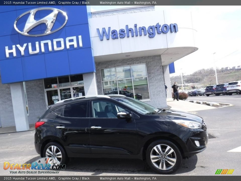 2015 Hyundai Tucson Limited AWD Graphite Gray / Black Photo #2
