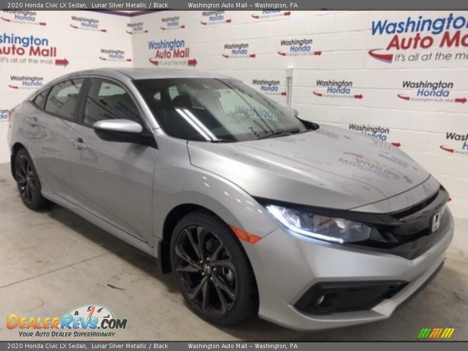 2020 Honda Civic LX Sedan Lunar Silver Metallic / Black Photo #2