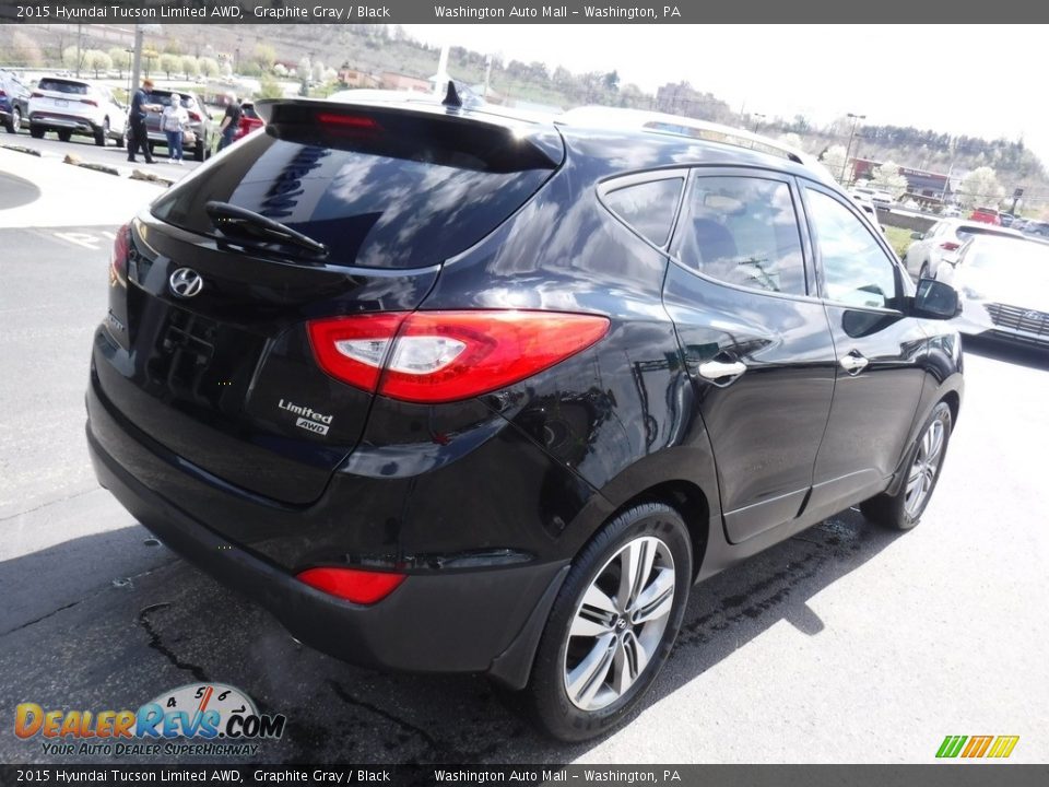 2015 Hyundai Tucson Limited AWD Graphite Gray / Black Photo #9