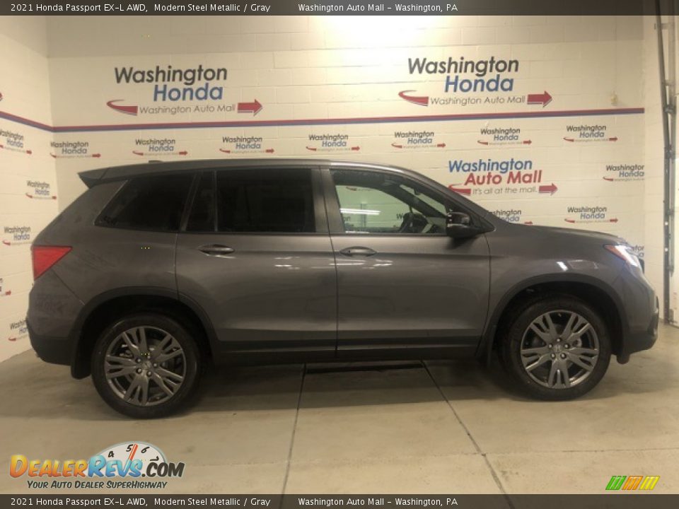 2021 Honda Passport EX-L AWD Modern Steel Metallic / Gray Photo #1