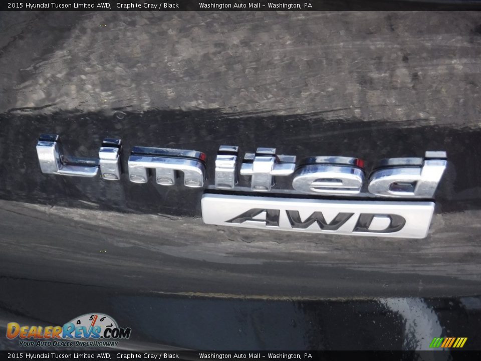 2015 Hyundai Tucson Limited AWD Graphite Gray / Black Photo #10