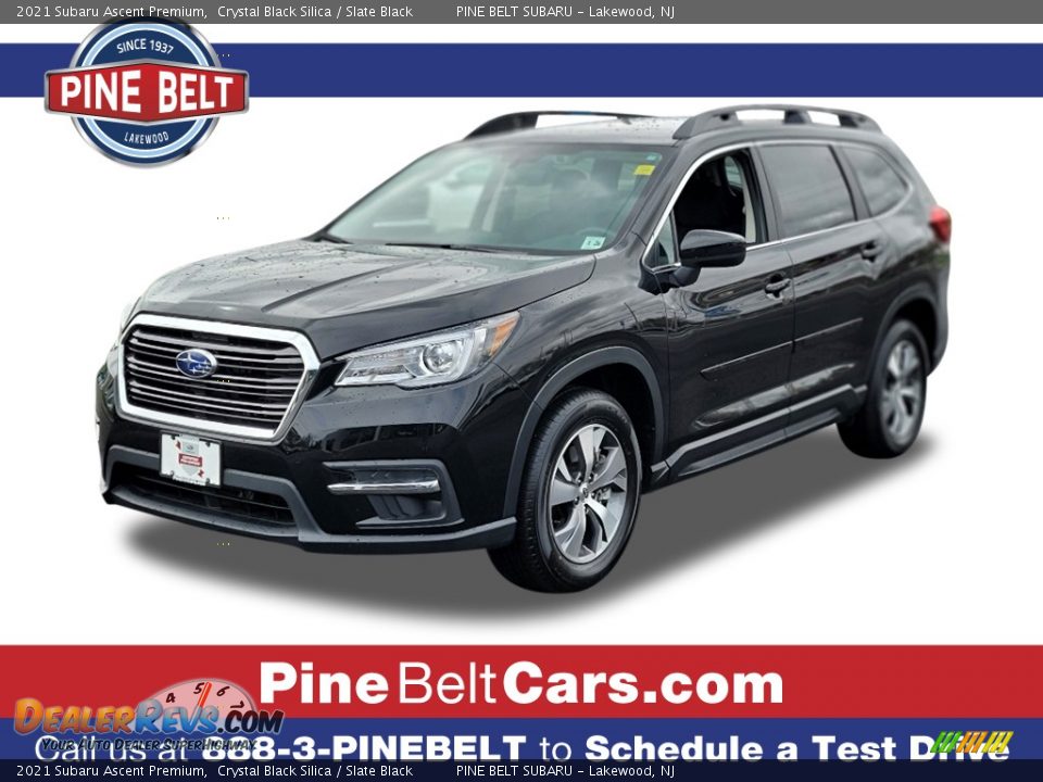 2021 Subaru Ascent Premium Crystal Black Silica / Slate Black Photo #1