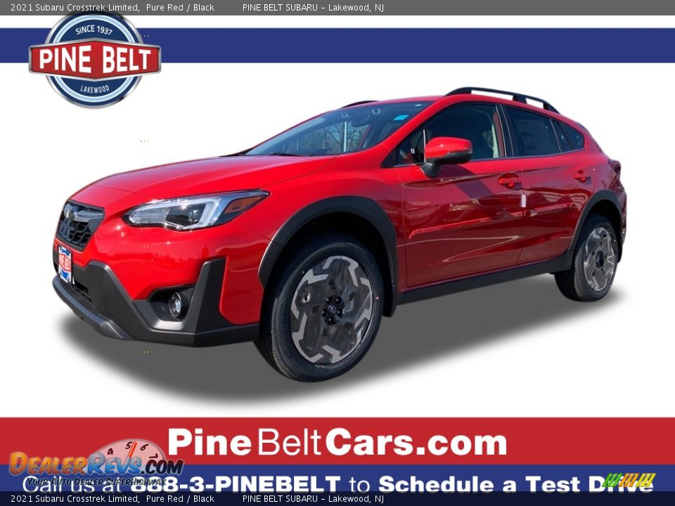 2021 Subaru Crosstrek Limited Pure Red / Black Photo #1