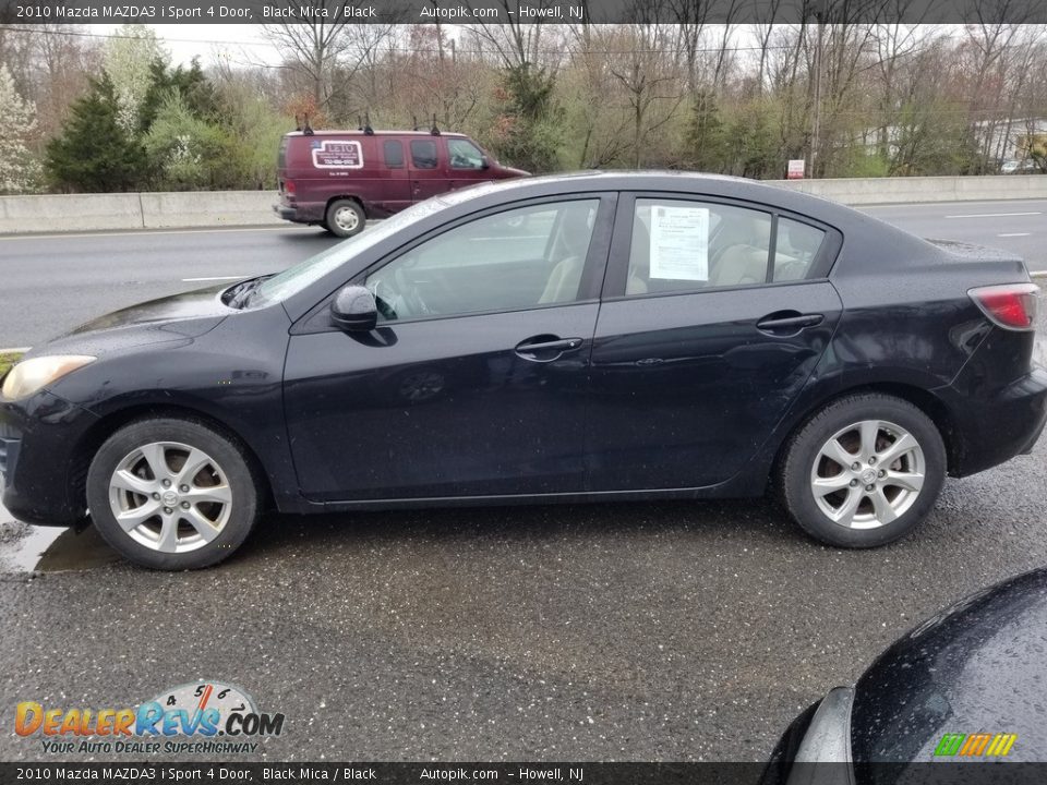 2010 Mazda MAZDA3 i Sport 4 Door Black Mica / Black Photo #6