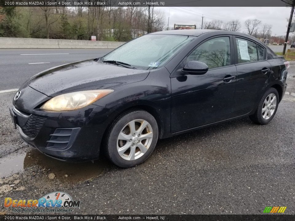 2010 Mazda MAZDA3 i Sport 4 Door Black Mica / Black Photo #7