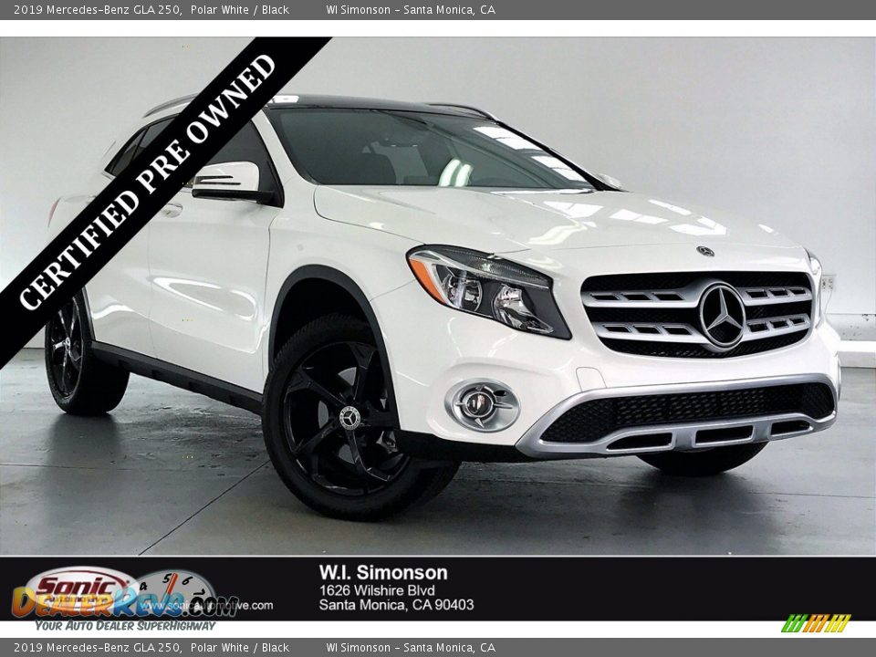 2019 Mercedes-Benz GLA 250 Polar White / Black Photo #1