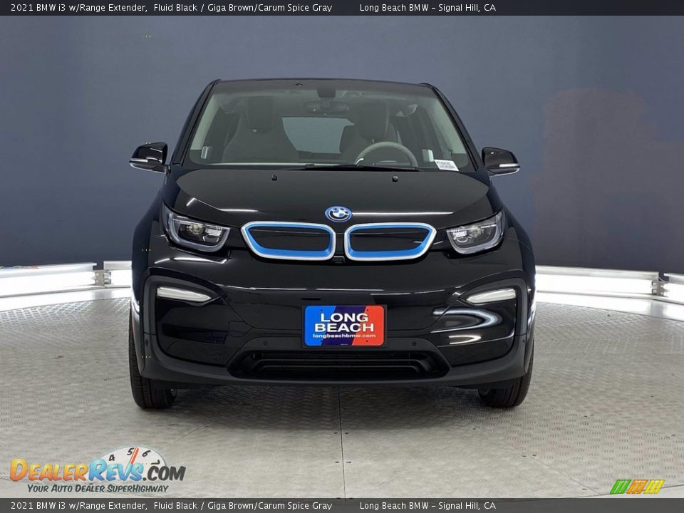 2021 BMW i3 w/Range Extender Fluid Black / Giga Brown/Carum Spice Gray Photo #2