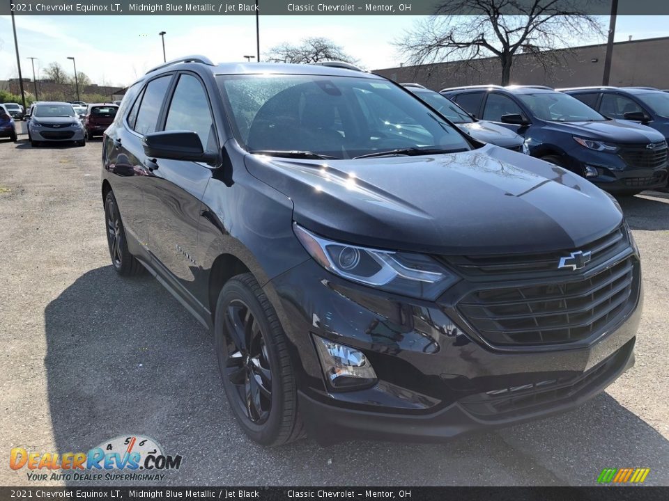 2021 Chevrolet Equinox LT Midnight Blue Metallic / Jet Black Photo #2