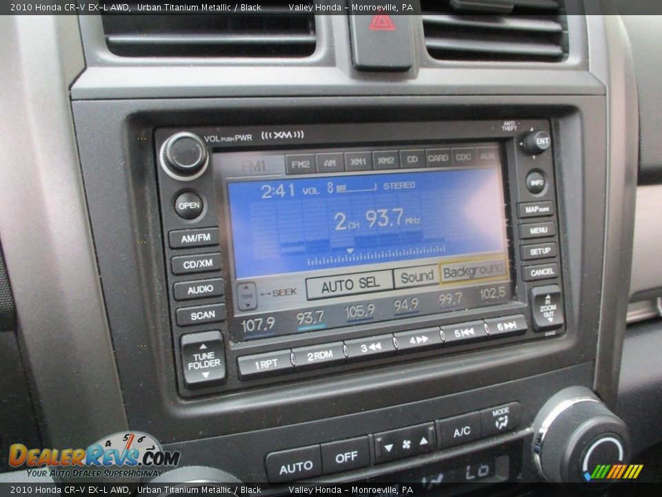 2010 Honda CR-V EX-L AWD Urban Titanium Metallic / Black Photo #11