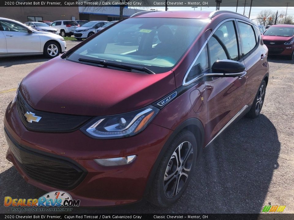 2020 Chevrolet Bolt EV Premier Cajun Red Tintcoat / Dark Galvanized Gray Photo #1