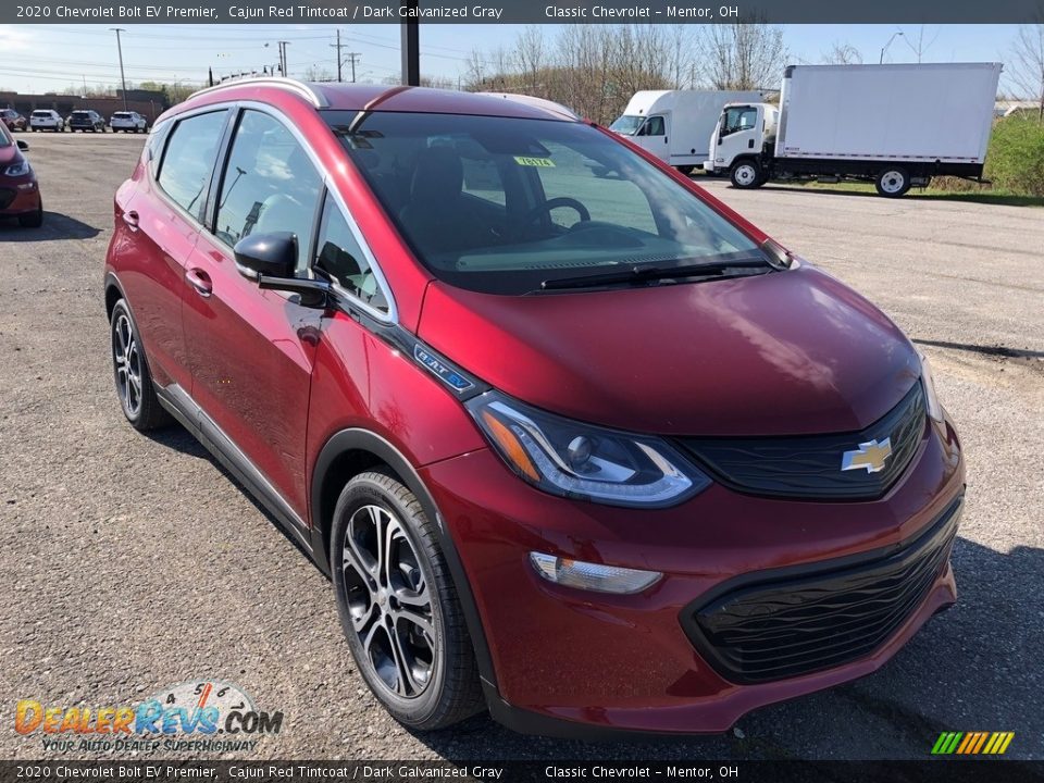 2020 Chevrolet Bolt EV Premier Cajun Red Tintcoat / Dark Galvanized Gray Photo #2