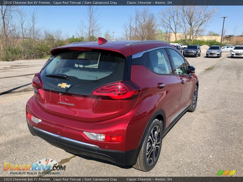 2020 Chevrolet Bolt EV Premier Cajun Red Tintcoat / Dark Galvanized Gray Photo #3