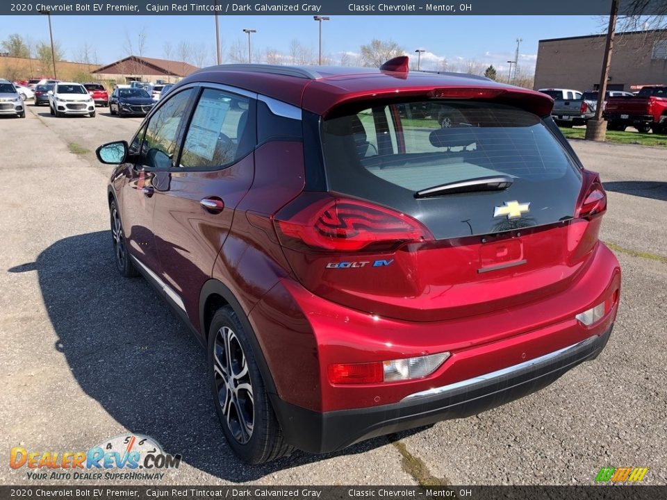 2020 Chevrolet Bolt EV Premier Cajun Red Tintcoat / Dark Galvanized Gray Photo #4