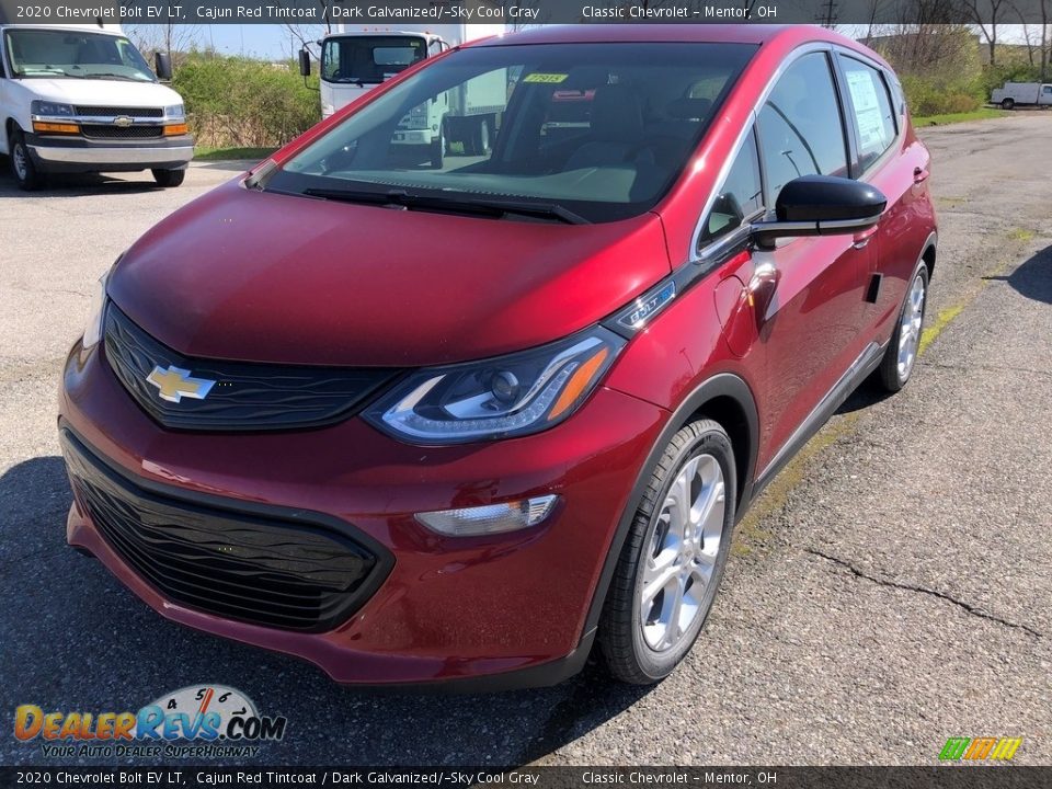 2020 Chevrolet Bolt EV LT Cajun Red Tintcoat / Dark Galvanized/­Sky Cool Gray Photo #1