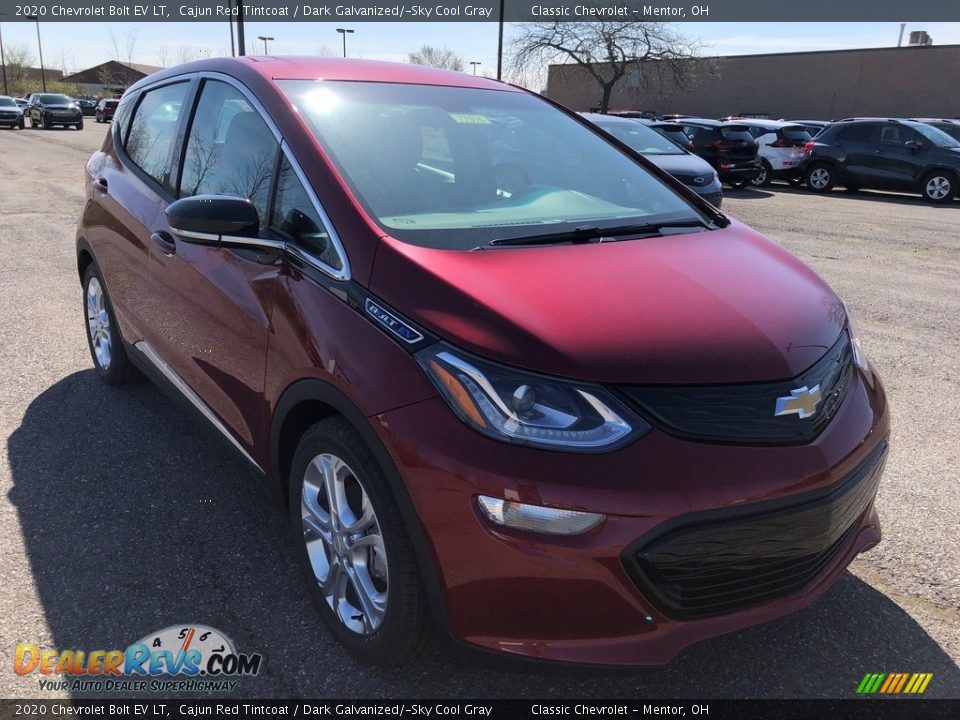 2020 Chevrolet Bolt EV LT Cajun Red Tintcoat / Dark Galvanized/­Sky Cool Gray Photo #2