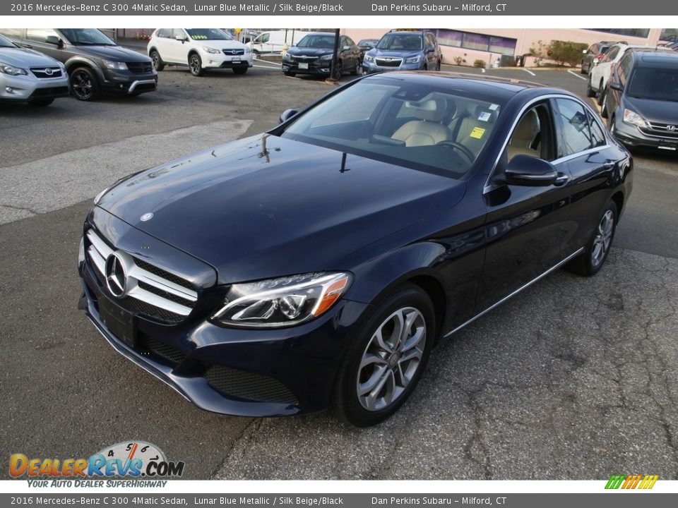 2016 Mercedes-Benz C 300 4Matic Sedan Lunar Blue Metallic / Silk Beige/Black Photo #1