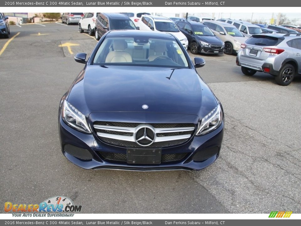 2016 Mercedes-Benz C 300 4Matic Sedan Lunar Blue Metallic / Silk Beige/Black Photo #2