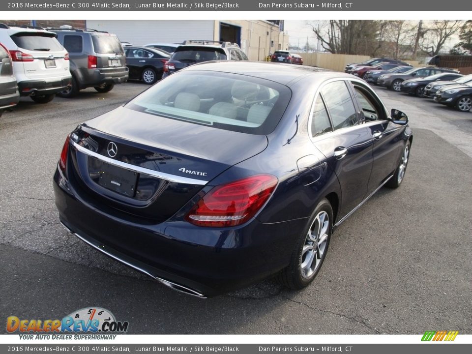 2016 Mercedes-Benz C 300 4Matic Sedan Lunar Blue Metallic / Silk Beige/Black Photo #5