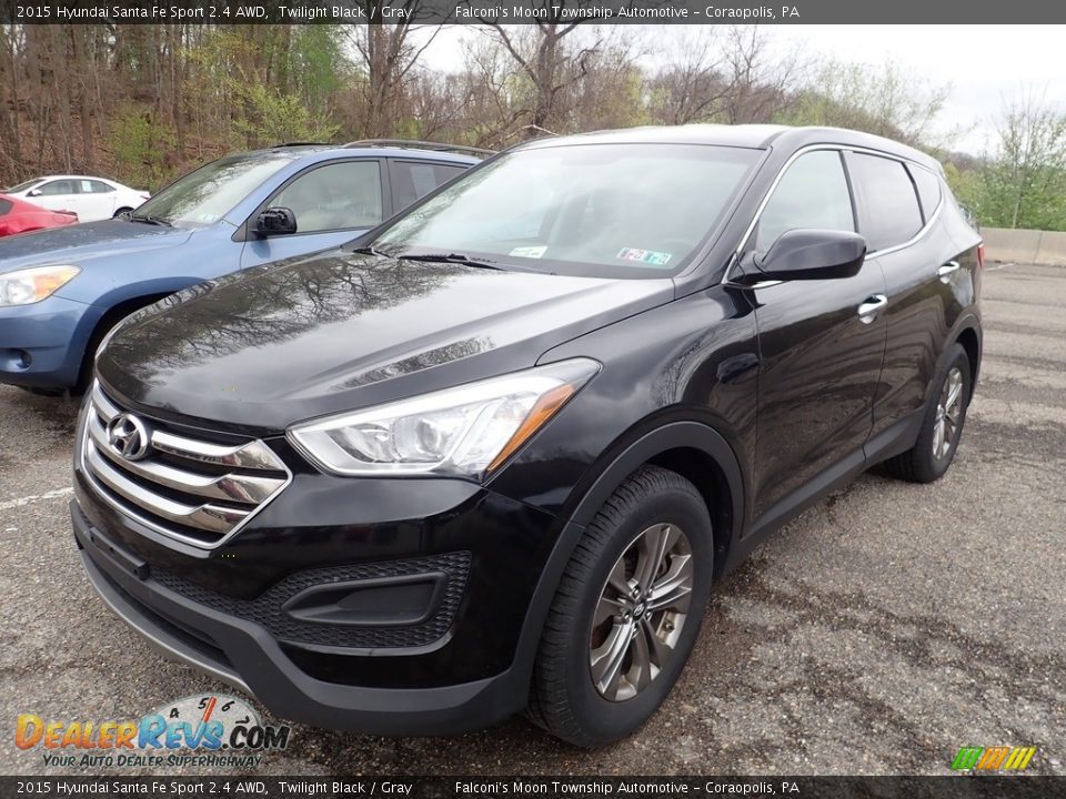 2015 Hyundai Santa Fe Sport 2.4 AWD Twilight Black / Gray Photo #1