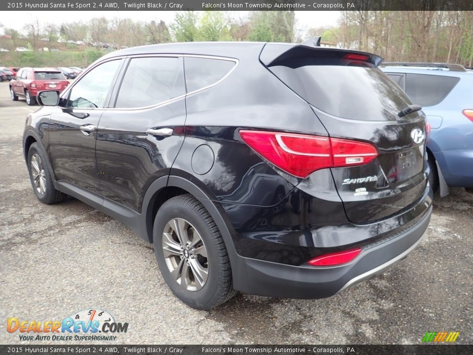 2015 Hyundai Santa Fe Sport 2.4 AWD Twilight Black / Gray Photo #2
