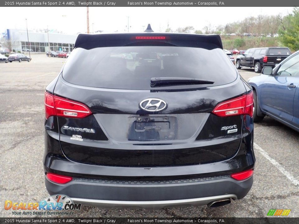 2015 Hyundai Santa Fe Sport 2.4 AWD Twilight Black / Gray Photo #3