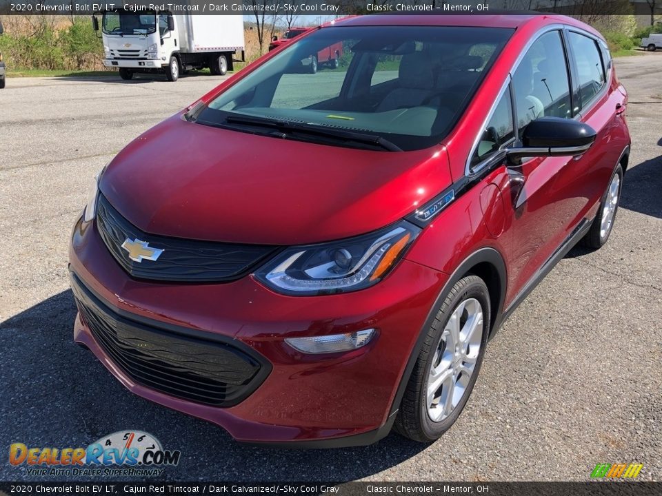 2020 Chevrolet Bolt EV LT Cajun Red Tintcoat / Dark Galvanized/­Sky Cool Gray Photo #1