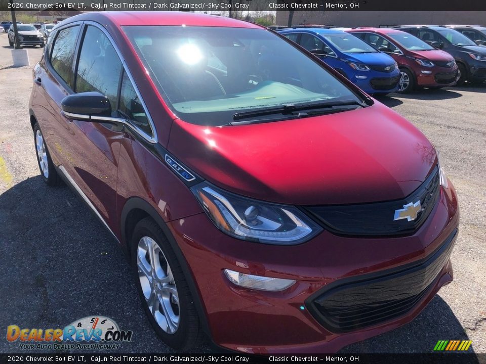 2020 Chevrolet Bolt EV LT Cajun Red Tintcoat / Dark Galvanized/­Sky Cool Gray Photo #2