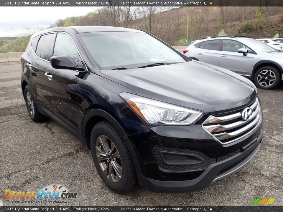 2015 Hyundai Santa Fe Sport 2.4 AWD Twilight Black / Gray Photo #5