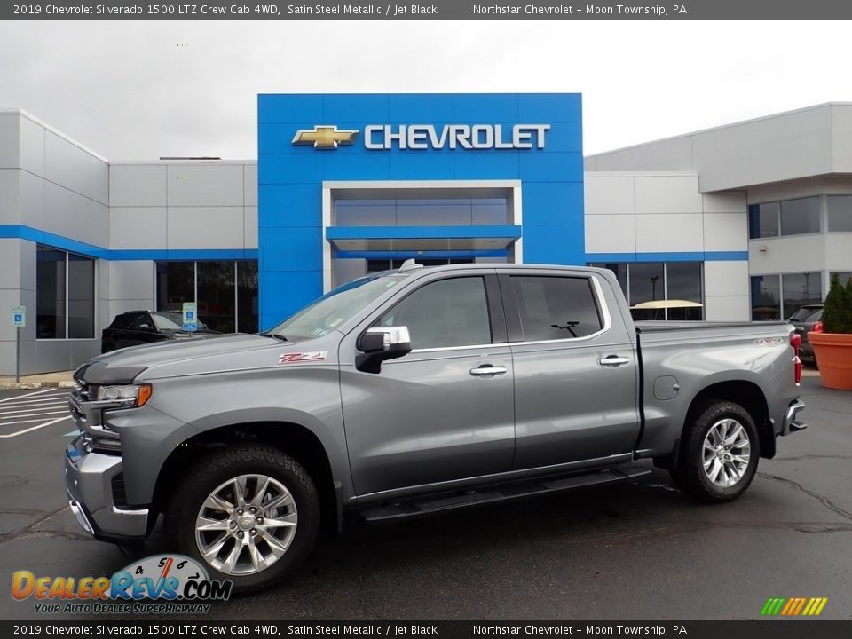 2019 Chevrolet Silverado 1500 LTZ Crew Cab 4WD Satin Steel Metallic / Jet Black Photo #1