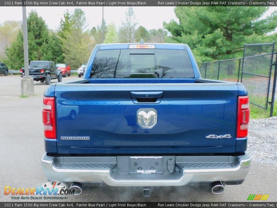 2021 Ram 1500 Big Horn Crew Cab 4x4 Patriot Blue Pearl / Light Frost Beige/Black Photo #6