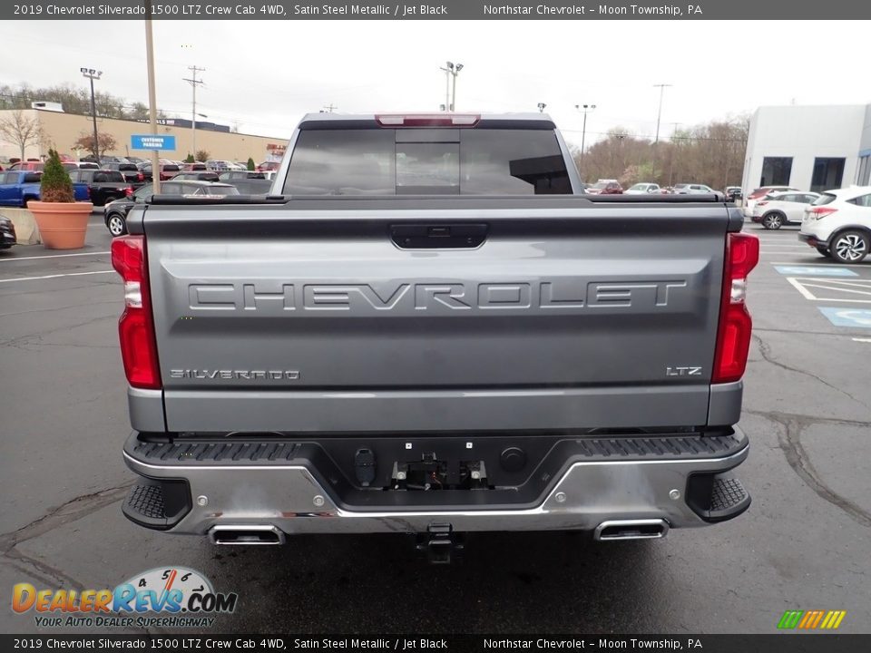 2019 Chevrolet Silverado 1500 LTZ Crew Cab 4WD Satin Steel Metallic / Jet Black Photo #6