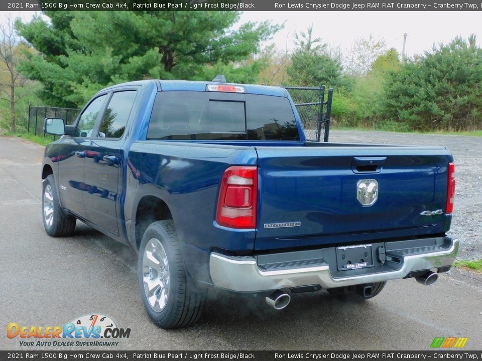 2021 Ram 1500 Big Horn Crew Cab 4x4 Patriot Blue Pearl / Light Frost Beige/Black Photo #8