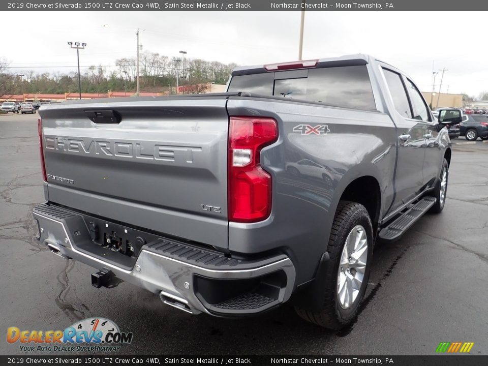 2019 Chevrolet Silverado 1500 LTZ Crew Cab 4WD Satin Steel Metallic / Jet Black Photo #7