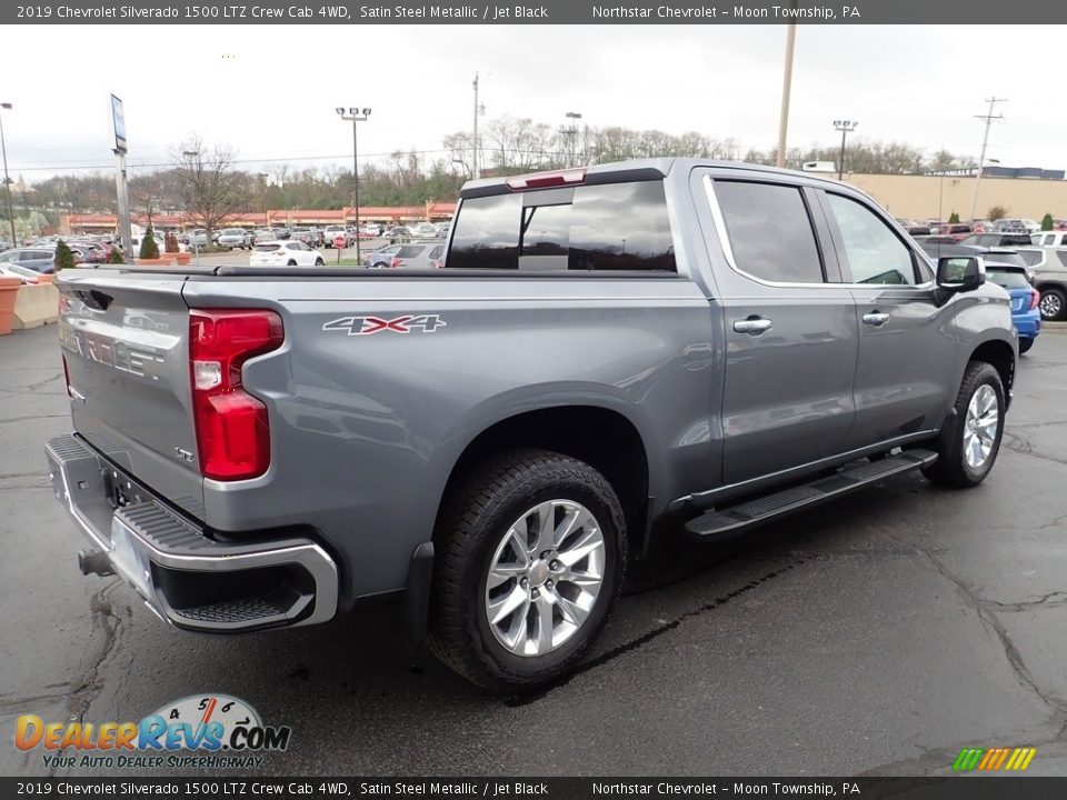 2019 Chevrolet Silverado 1500 LTZ Crew Cab 4WD Satin Steel Metallic / Jet Black Photo #8