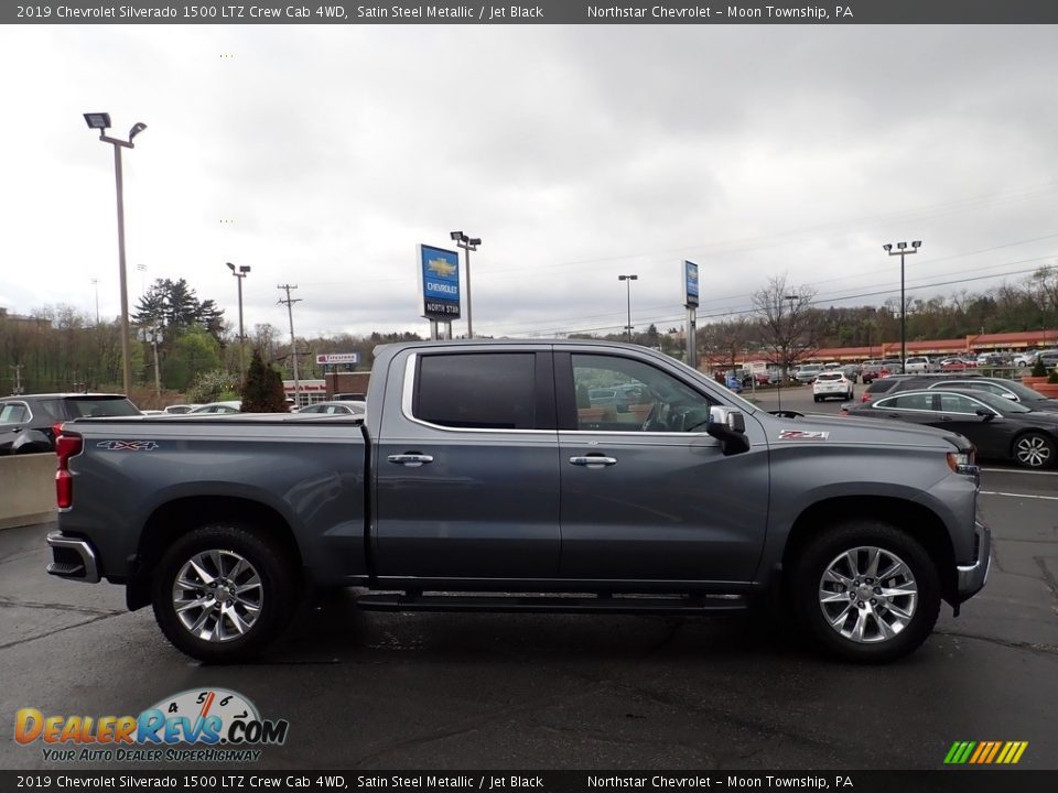 2019 Chevrolet Silverado 1500 LTZ Crew Cab 4WD Satin Steel Metallic / Jet Black Photo #9