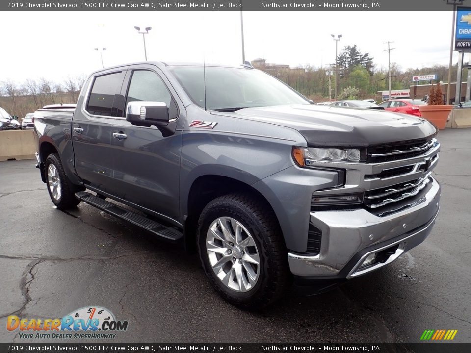 2019 Chevrolet Silverado 1500 LTZ Crew Cab 4WD Satin Steel Metallic / Jet Black Photo #10