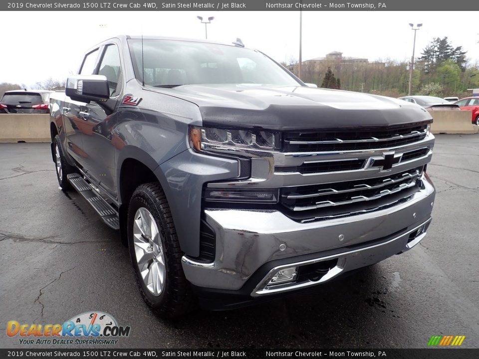 2019 Chevrolet Silverado 1500 LTZ Crew Cab 4WD Satin Steel Metallic / Jet Black Photo #11