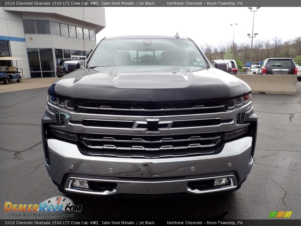 2019 Chevrolet Silverado 1500 LTZ Crew Cab 4WD Satin Steel Metallic / Jet Black Photo #12