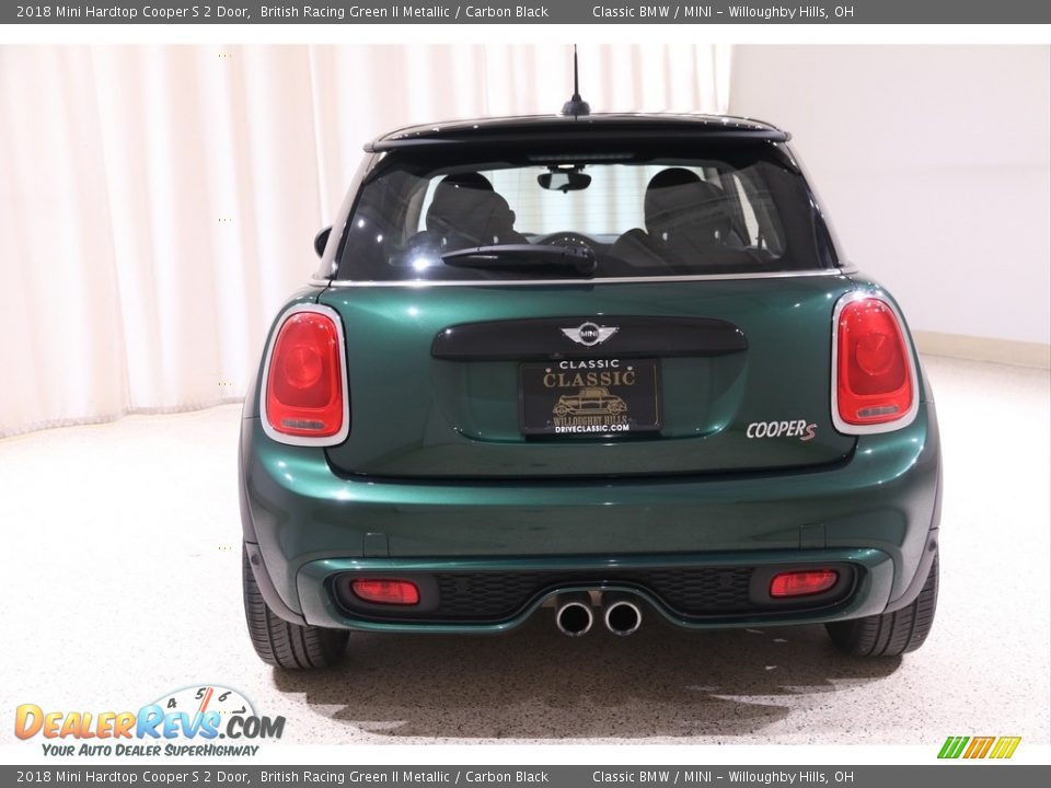 2018 Mini Hardtop Cooper S 2 Door British Racing Green II Metallic / Carbon Black Photo #16