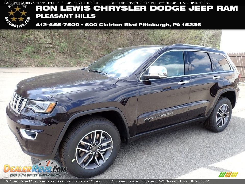 2021 Jeep Grand Cherokee Limited 4x4 Sangria Metallic / Black Photo #1