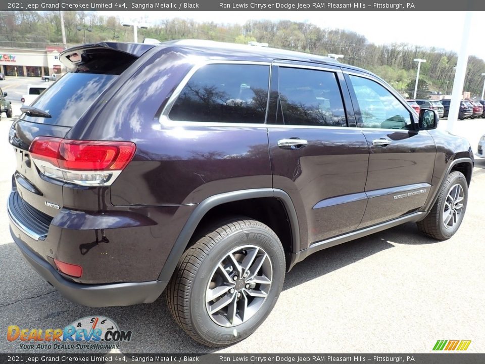 2021 Jeep Grand Cherokee Limited 4x4 Sangria Metallic / Black Photo #6