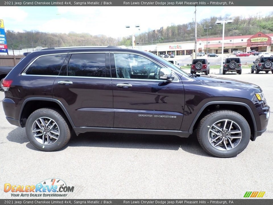 2021 Jeep Grand Cherokee Limited 4x4 Sangria Metallic / Black Photo #7