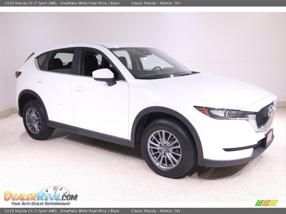 2018 Mazda CX-5 Sport AWD Snowflake White Pearl Mica / Black Photo #1