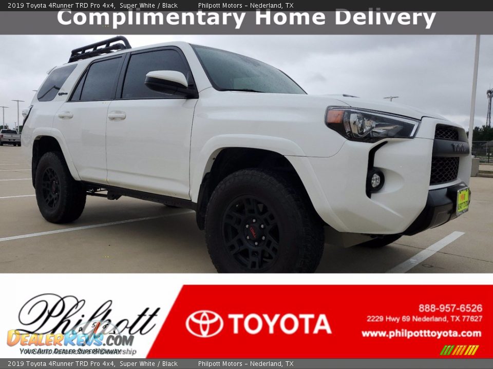 2019 Toyota 4Runner TRD Pro 4x4 Super White / Black Photo #1