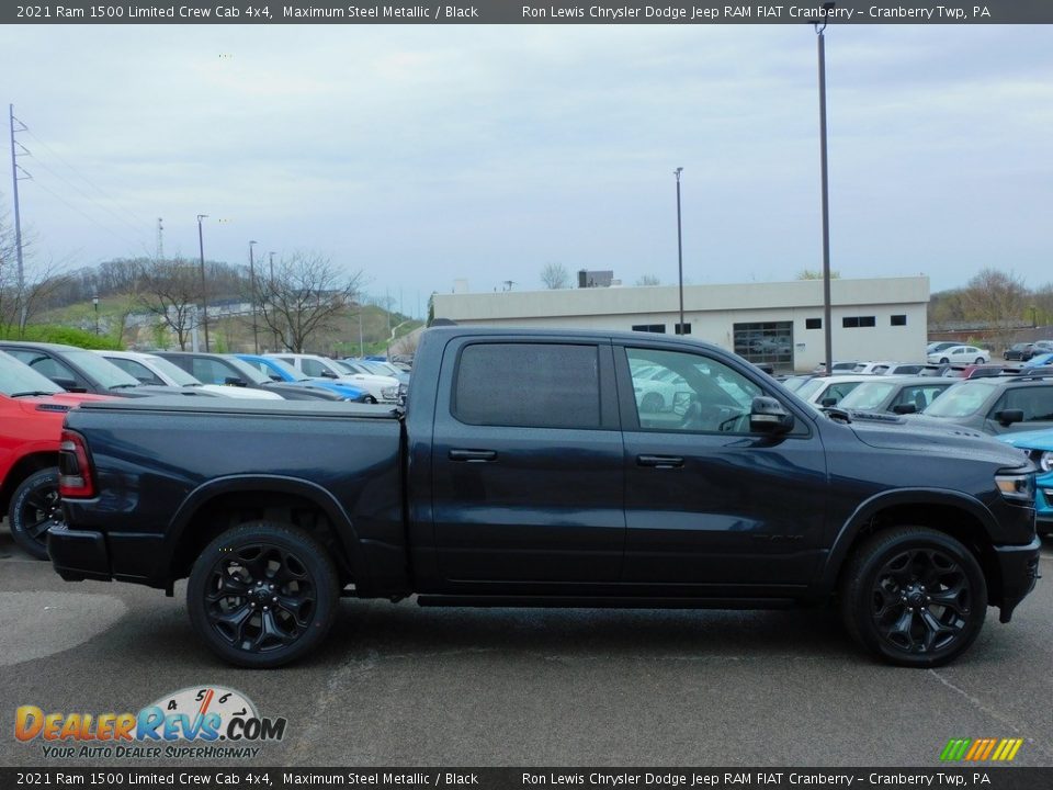 2021 Ram 1500 Limited Crew Cab 4x4 Maximum Steel Metallic / Black Photo #4